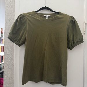 Derek Lam Olive Short Sleeve Top